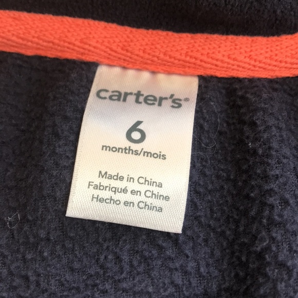 8/$25 Carter’s Blue Fleece Vest 6 Months - Picture 6 of 10
